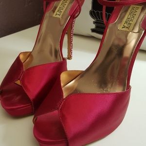 Badgley Mischka Heels Hot Pink 10